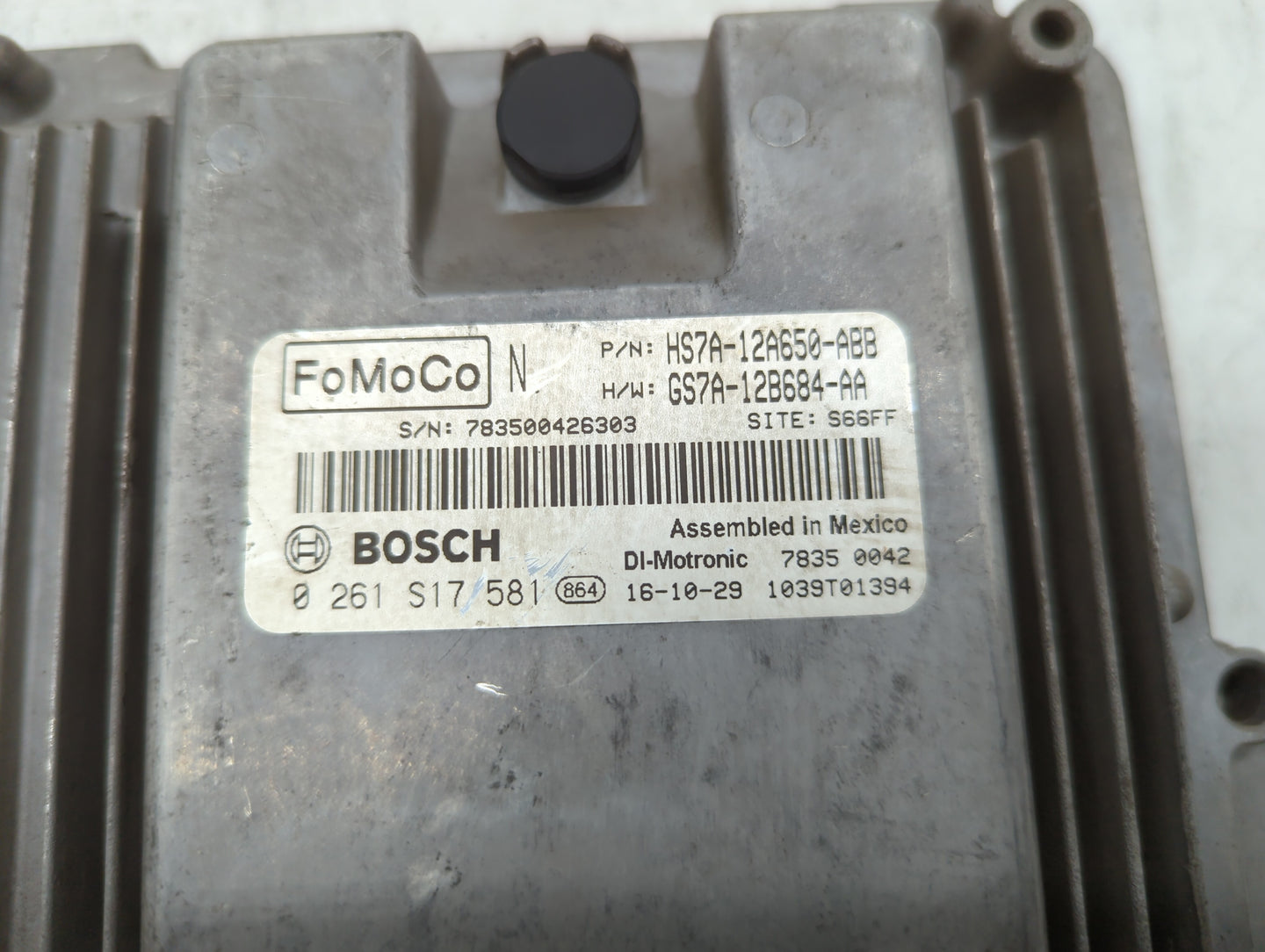 2017-2019 Ford Fusion PCM Engine Control Computer ECU ECM PCU OEM P/N:KS7A-12A650-BCA HS7A-12A650-ABB Fits Fits 2017 2018 20