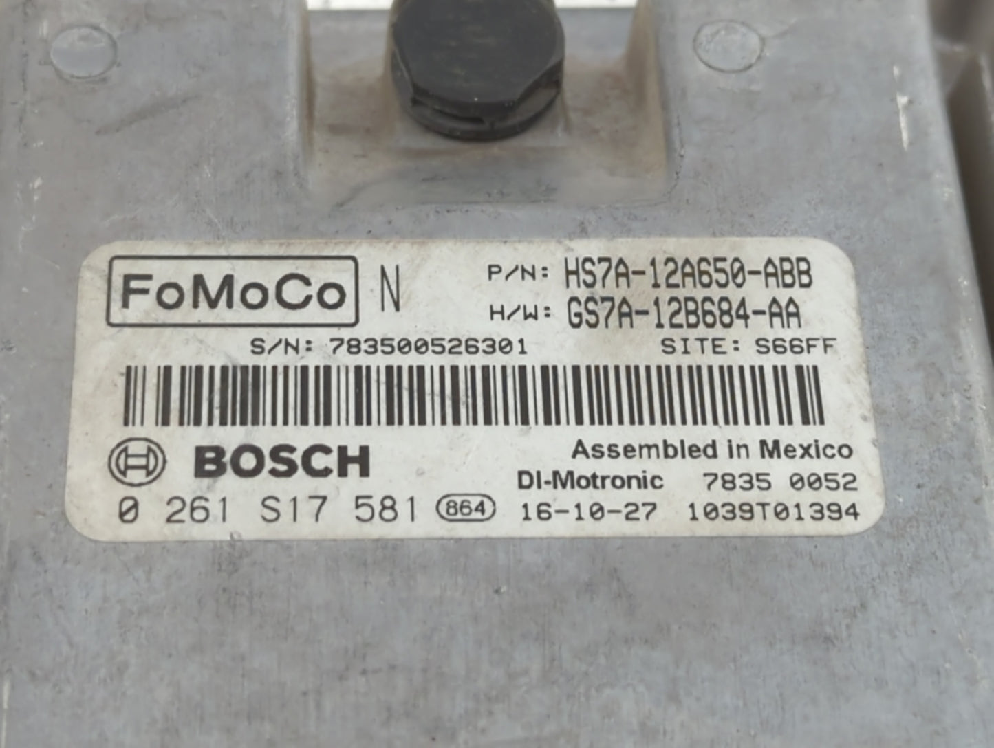 2017-2019 Ford Fusion PCM Engine Control Computer ECU ECM PCU OEM P/N:KS7A-12A650-BCA HS7A-12A650-ABB Fits Fits 2017 2018 20