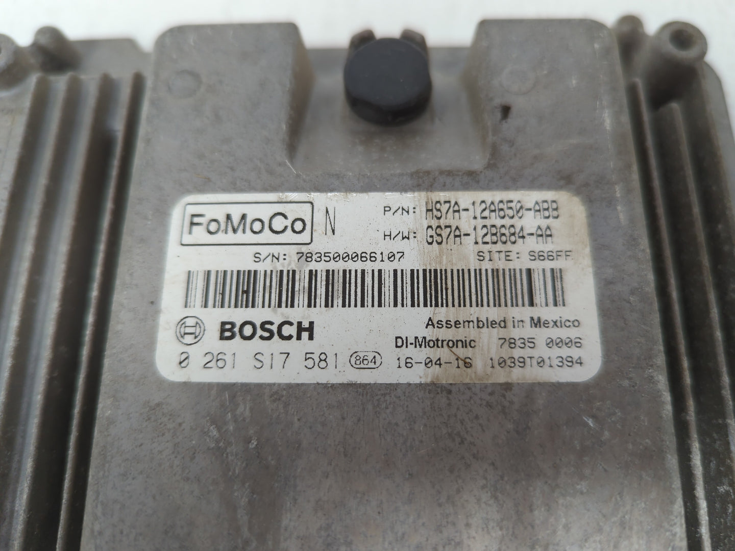 2017-2019 Ford Fusion PCM Engine Control Computer ECU ECM PCU OEM P/N:KS7A-12A650-BCA HS7A-12A650-ABB Fits Fits 2017 2018 20