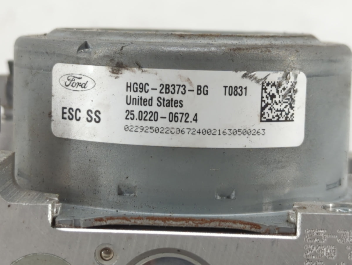 2017-2018 Ford Fusion Anti-Lock Brake ABS Pump Module Actuator OEM P/N:HG9C-2B373-BG HG9C-2C219-LG Fits Fits 2017 2018 OEM U