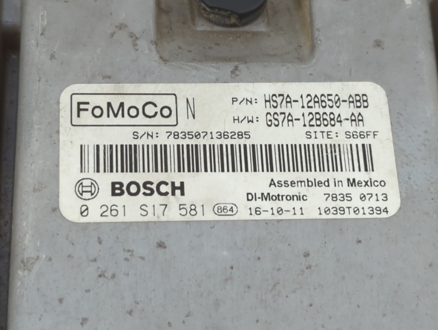 2017-2019 Ford Fusion PCM Engine Control Computer ECU ECM PCU OEM P/N:KS7A-12A650-BCA HS7A-12A650-ABB Fits Fits 2017 2018 20