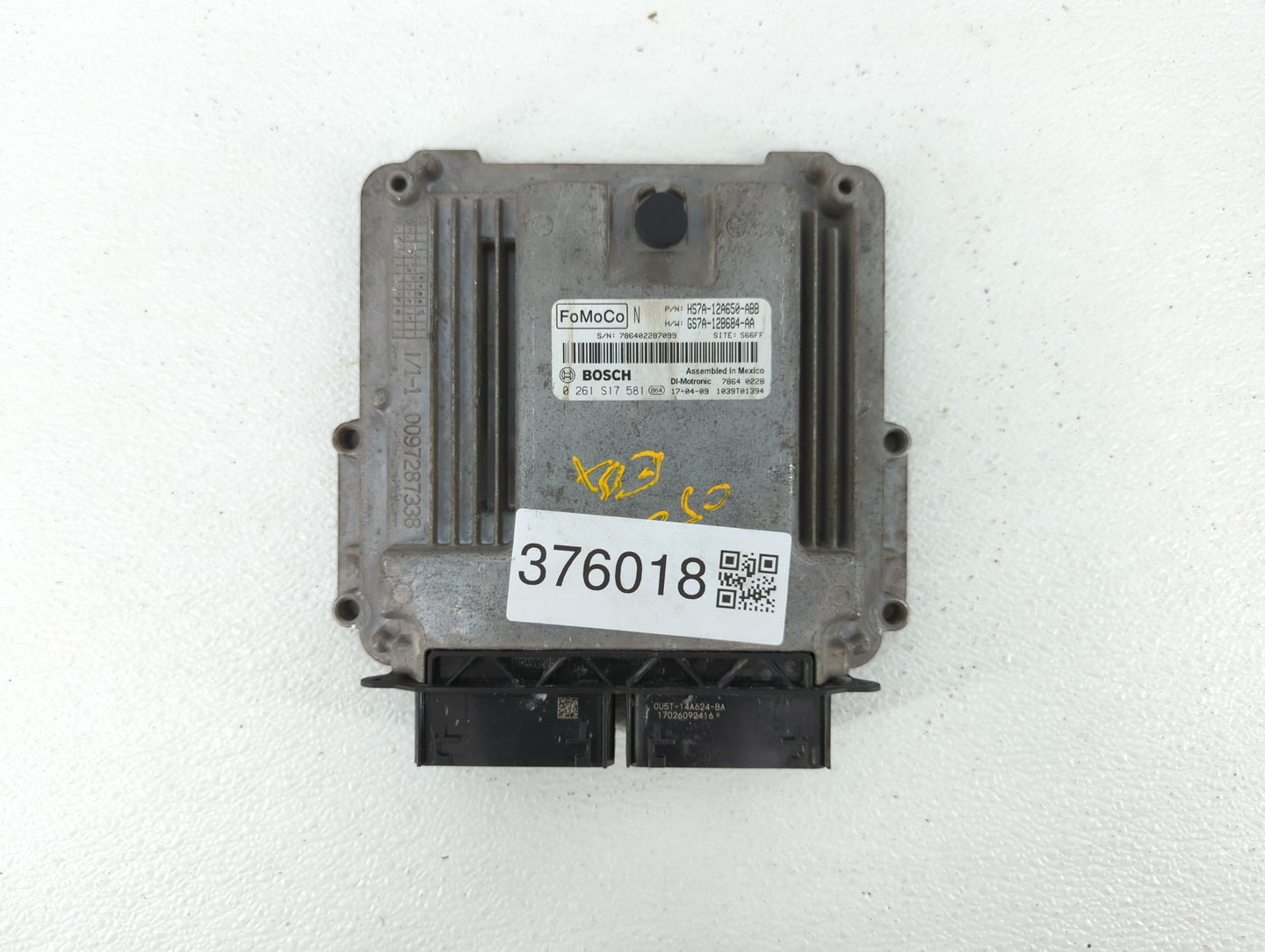 2017-2019 Ford Fusion PCM Engine Control Computer ECU ECM PCU OEM P/N:KS7A-12A650-BCA HS7A-12A650-ABB Fits Fits 2017 2018 20