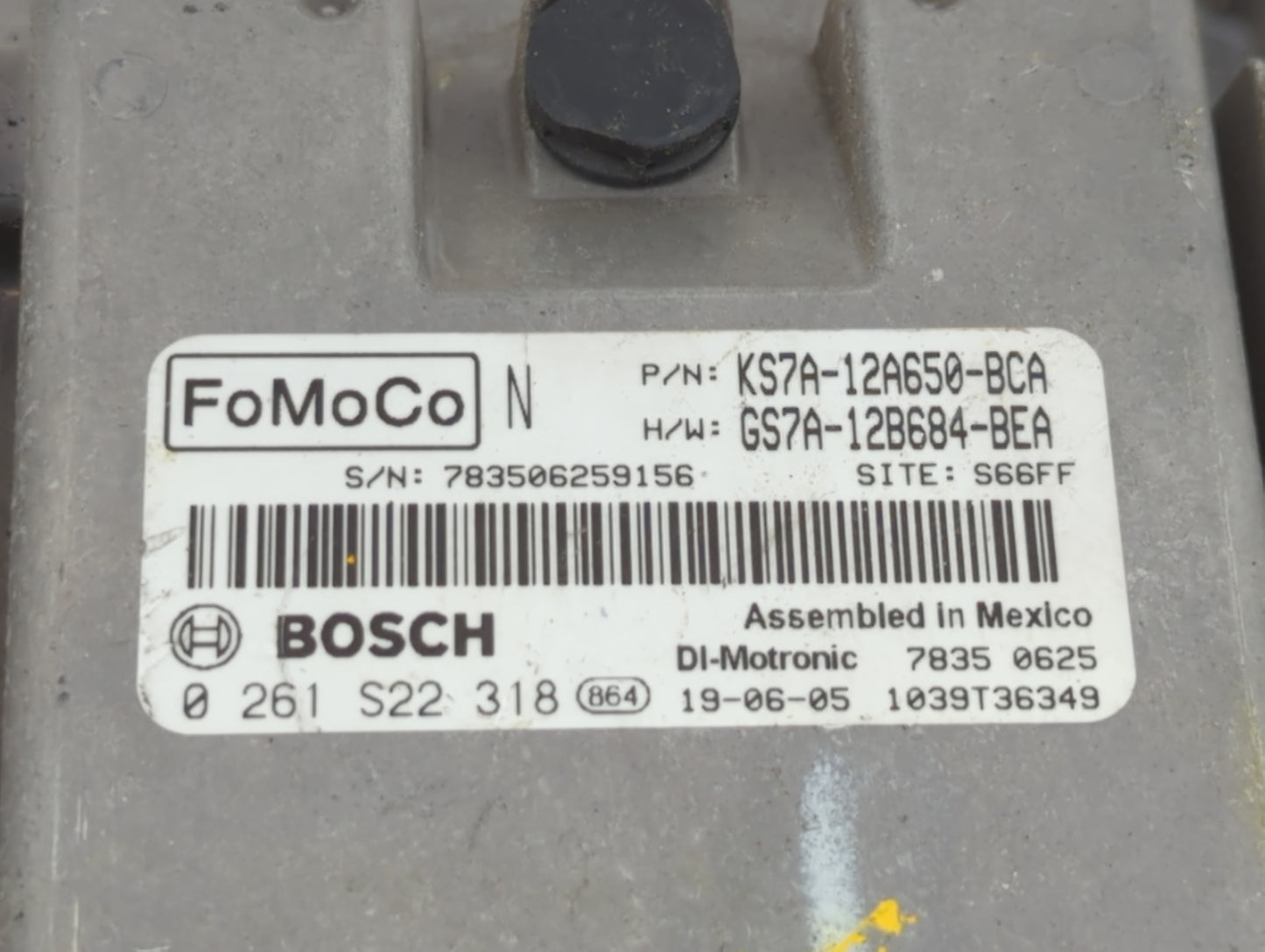 2017-2019 Ford Fusion PCM Engine Control Computer ECU ECM PCU OEM P/N:RMGS7A-12A650-AA KS7A-12A650-BCA Fits Fits 2017 2018 2