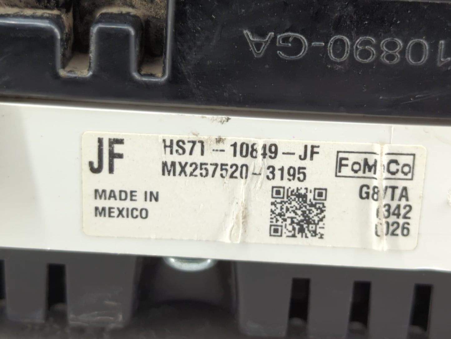 2016 Ford Fusion Instrument Cluster Speedometer Gauges P/N:HS7T-10849-JF GS7T-10849-JA, GS7T-10849-JC, GS7T-10849-JB Fits OE