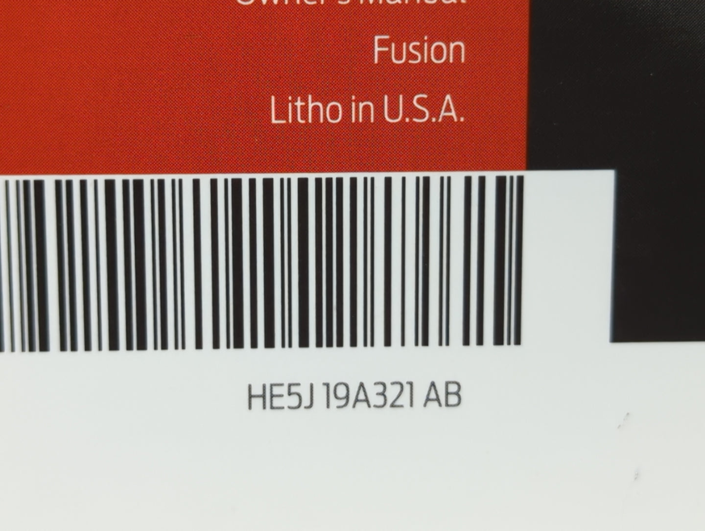 2017 Ford Fusion Owners Manual Book Guide OEM Used Auto Parts - Oemusedautoparts1.com