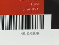 2017 Ford Fusion Owners Manual Book Guide OEM Used Auto Parts - Oemusedautoparts1.com