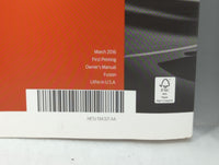 2017 Ford Fusion Owners Manual Book Guide OEM Used Auto Parts - Oemusedautoparts1.com