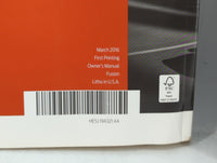 2017 Ford Fusion Owners Manual Book Guide OEM Used Auto Parts - Oemusedautoparts1.com