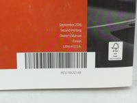2017 Ford Fusion Owners Manual Book Guide OEM Used Auto Parts - Oemusedautoparts1.com