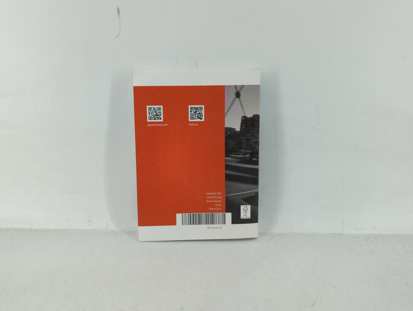 2017 Ford Fusion Owners Manual Book Guide OEM Used Auto Parts - Oemusedautoparts1.com