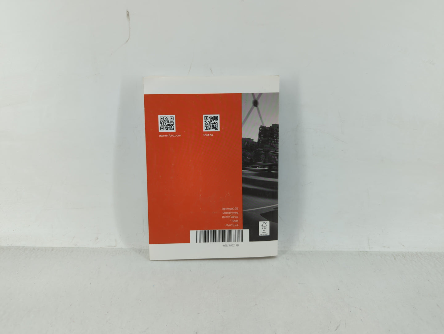 2017 Ford Fusion Owners Manual Book Guide OEM Used Auto Parts - Oemusedautoparts1.com