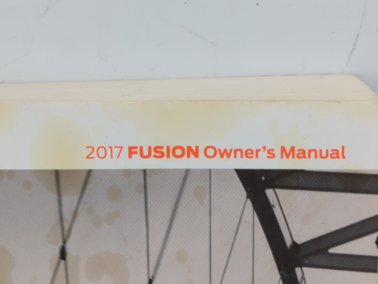 2017 Ford Fusion Owners Manual Book Guide OEM Used Auto Parts - Oemusedautoparts1.com