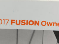 2017 Ford Fusion Owners Manual Book Guide OEM Used Auto Parts - Oemusedautoparts1.com