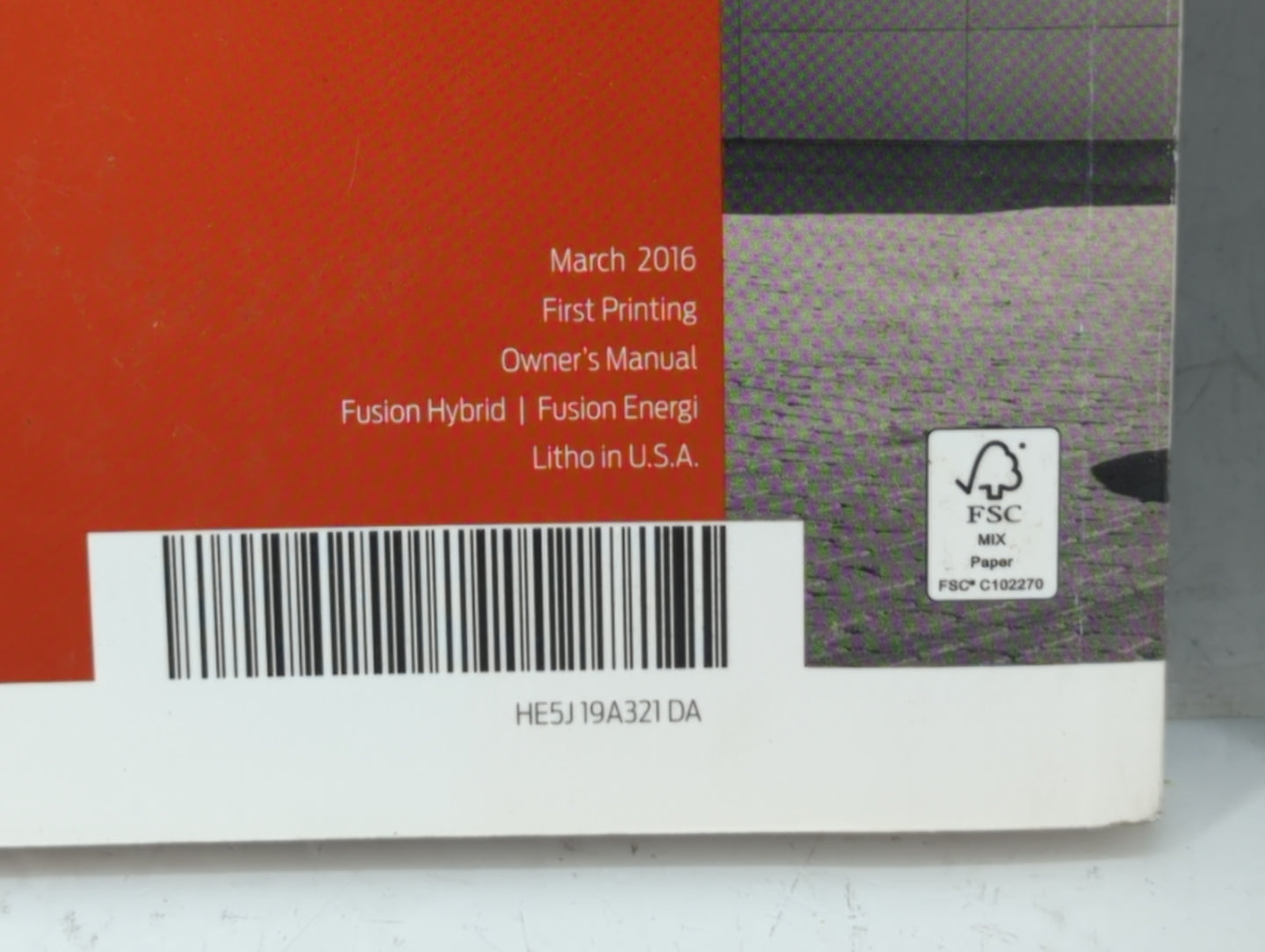 2017 Ford Fusion Owners Manual Book Guide OEM Used Auto Parts - Oemusedautoparts1.com