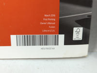 2017 Ford Fusion Owners Manual Book Guide OEM Used Auto Parts - Oemusedautoparts1.com