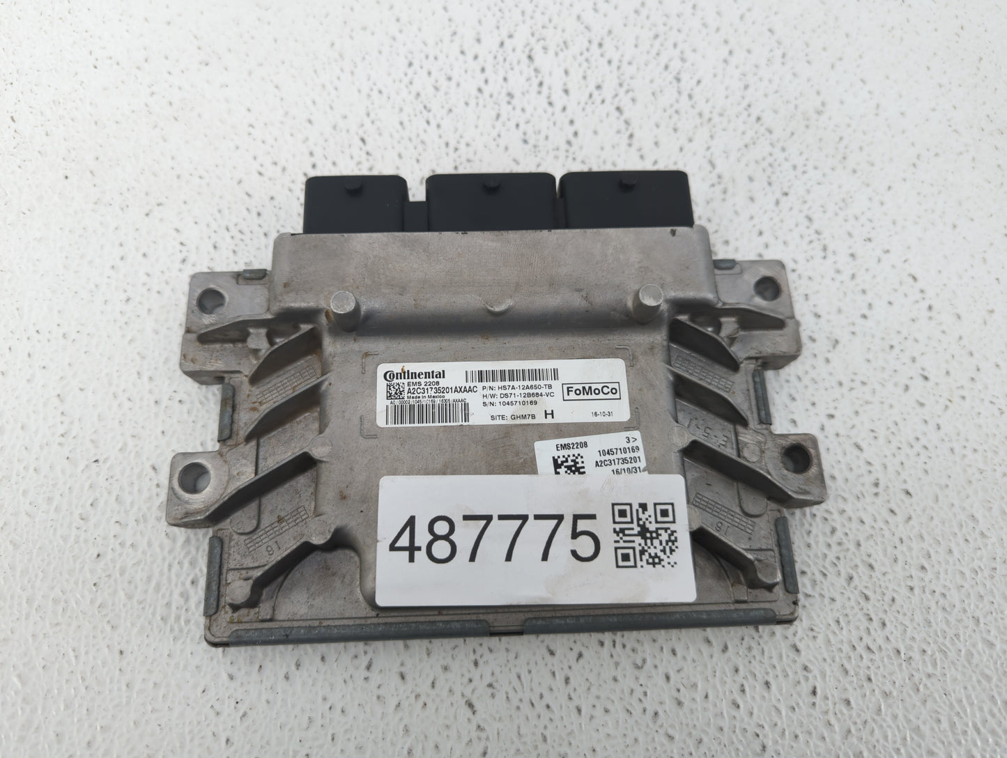 2017-2020 Ford Fusion PCM Engine Control Computer ECU ECM PCU OEM P/N:HS7A-12A650-TB HM5A-12A650-BB Fits OEM Used Auto Parts