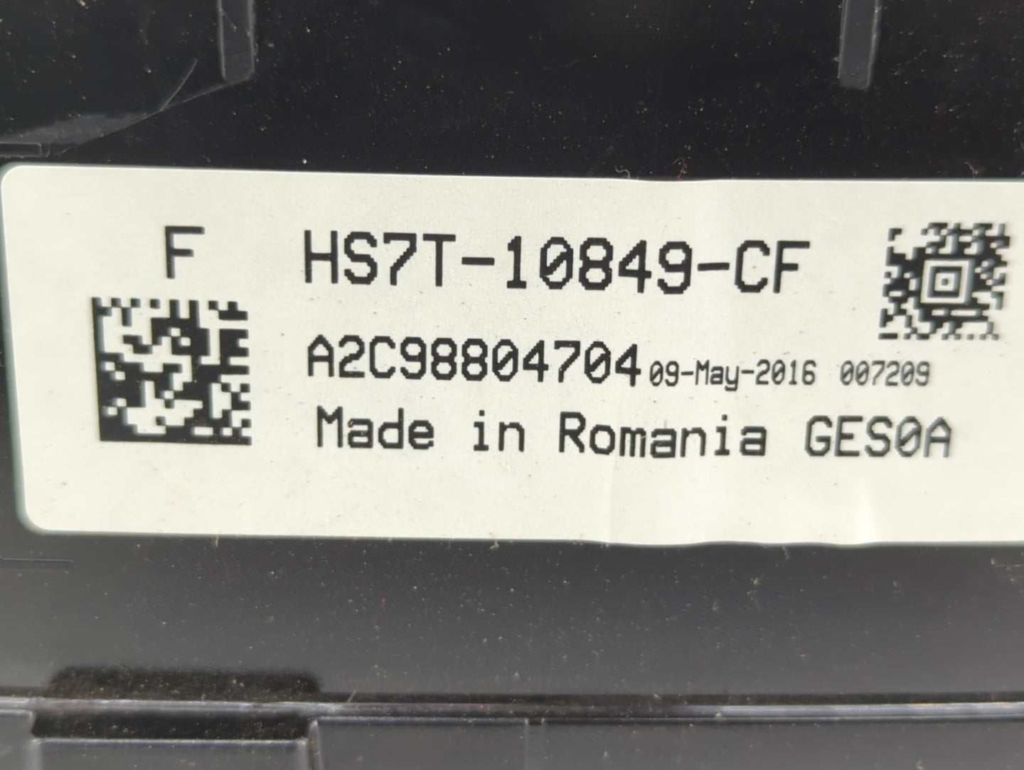 2017 Ford Fusion Instrument Cluster Speedometer Gauges P/N:HS7T-10849-CF Fits OEM Used Auto Parts - Oemusedautoparts1.com