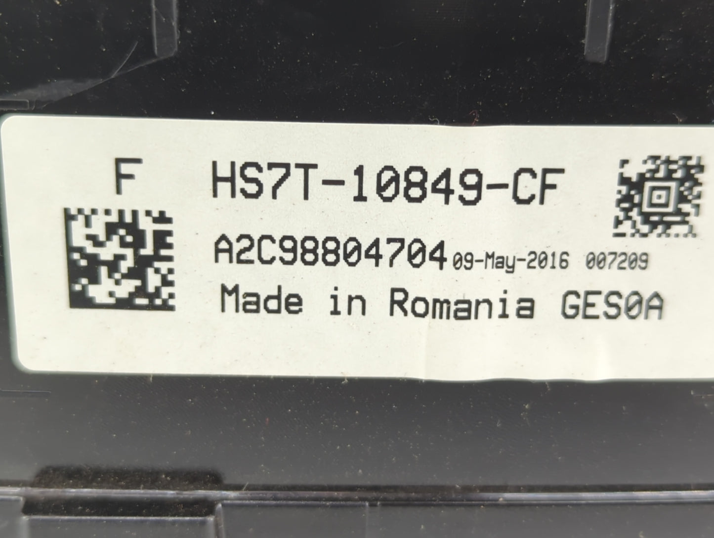 2017 Ford Fusion Instrument Cluster Speedometer Gauges P/N:HS7T-10849-CF Fits OEM Used Auto Parts - Oemusedautoparts1.com