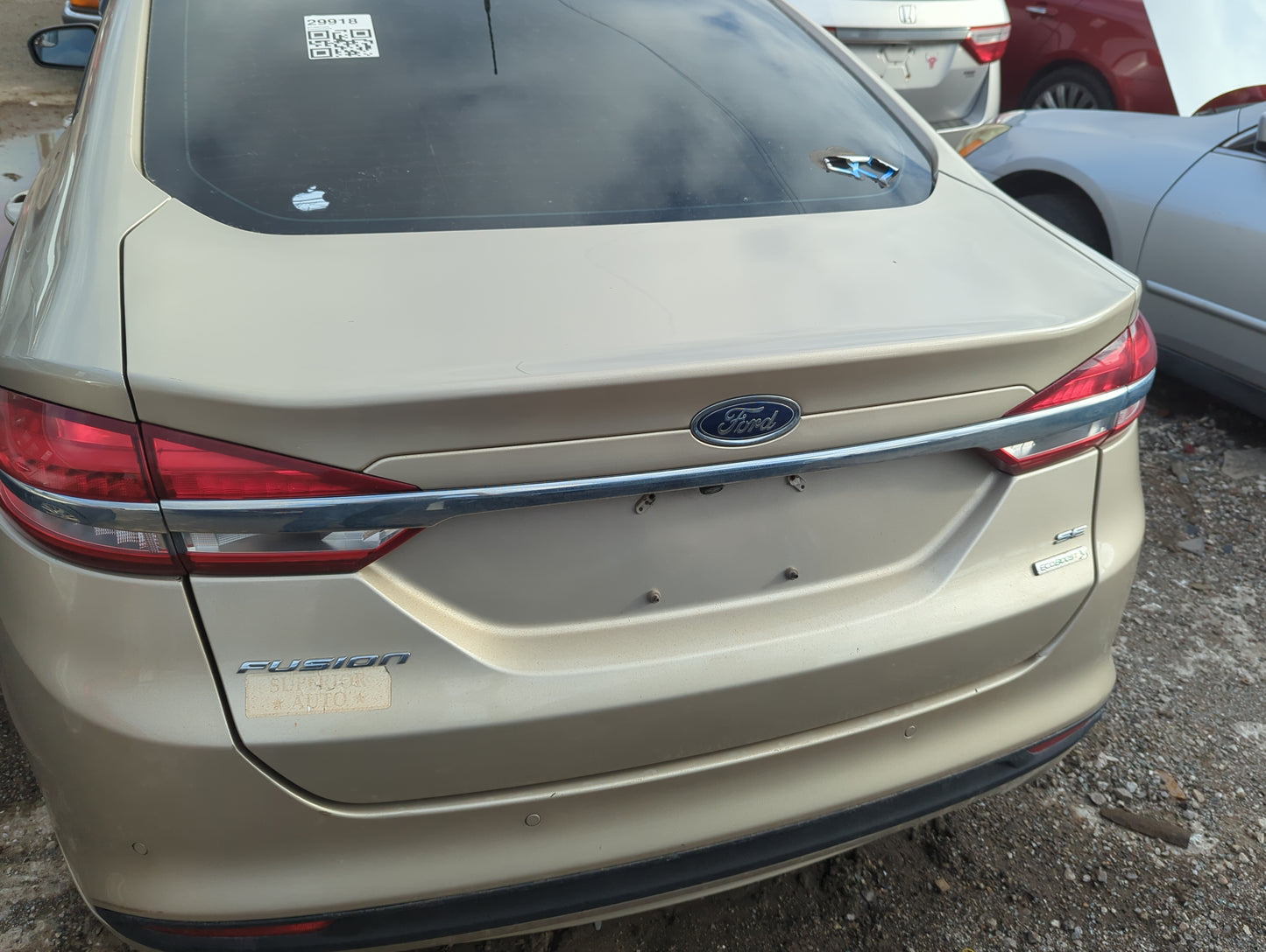 2017-2018 Ford Fusion Trunk/decklid/hatch/tailgate Oem - Oemusedautoparts1.com