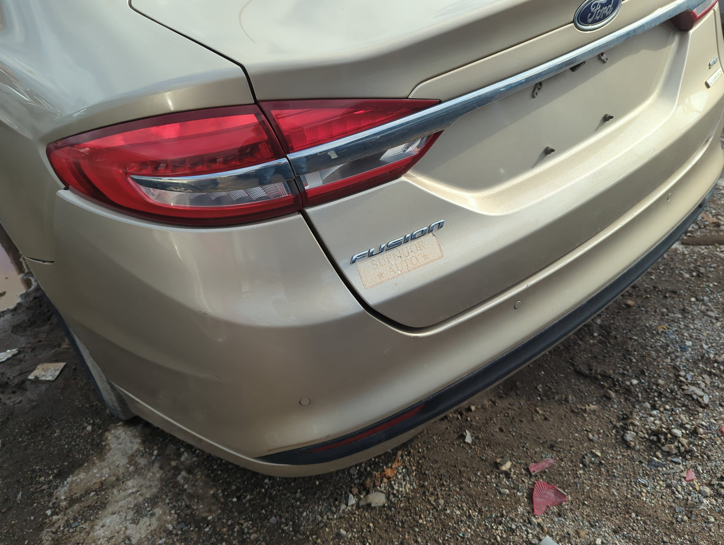 2013-2018 Ford Fusion Rear Bumper Assembly Oem 5002497 - Oemusedautoparts1.com