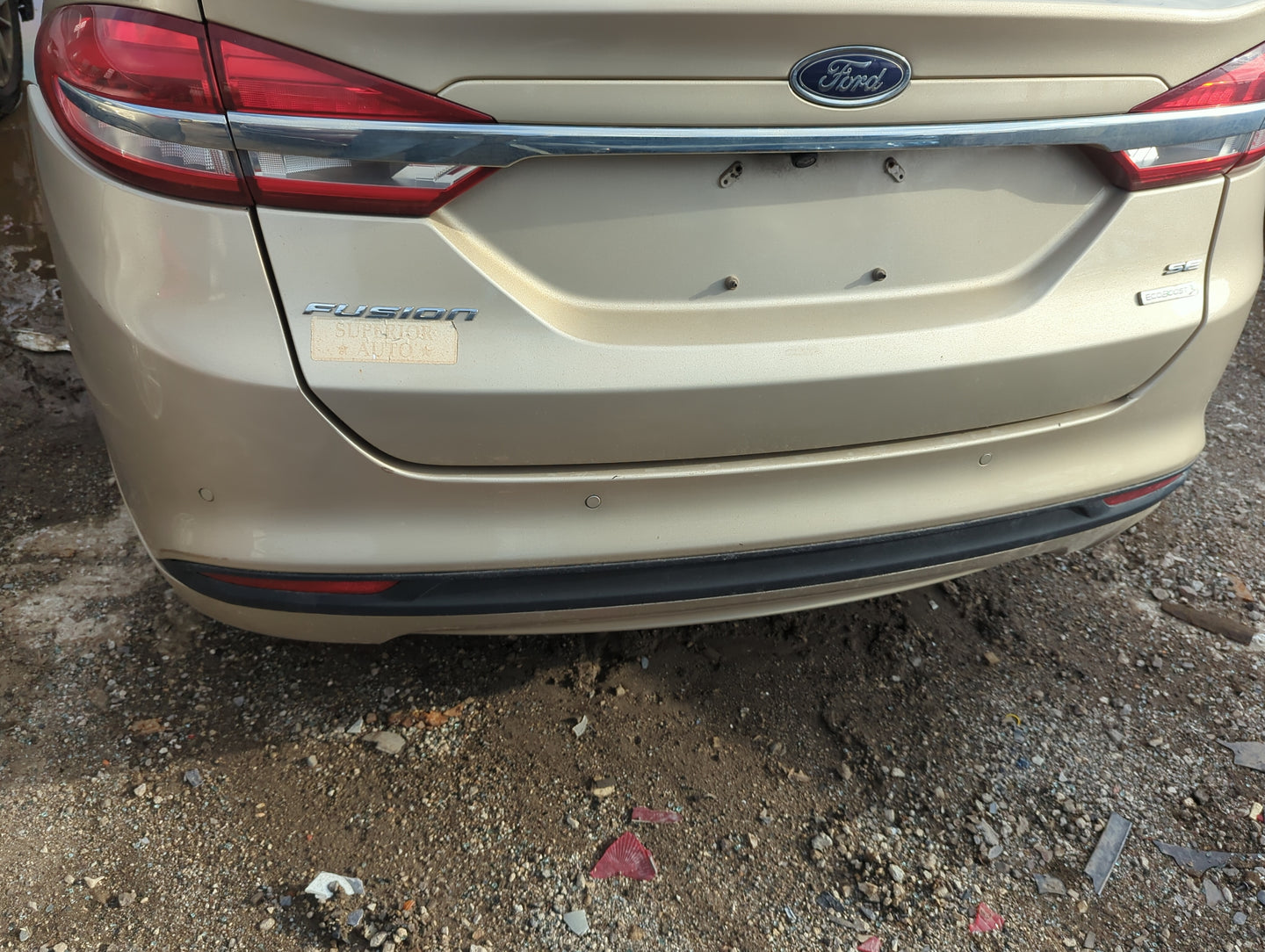 2013-2018 Ford Fusion Rear Bumper Assembly Oem 5002497 - Oemusedautoparts1.com