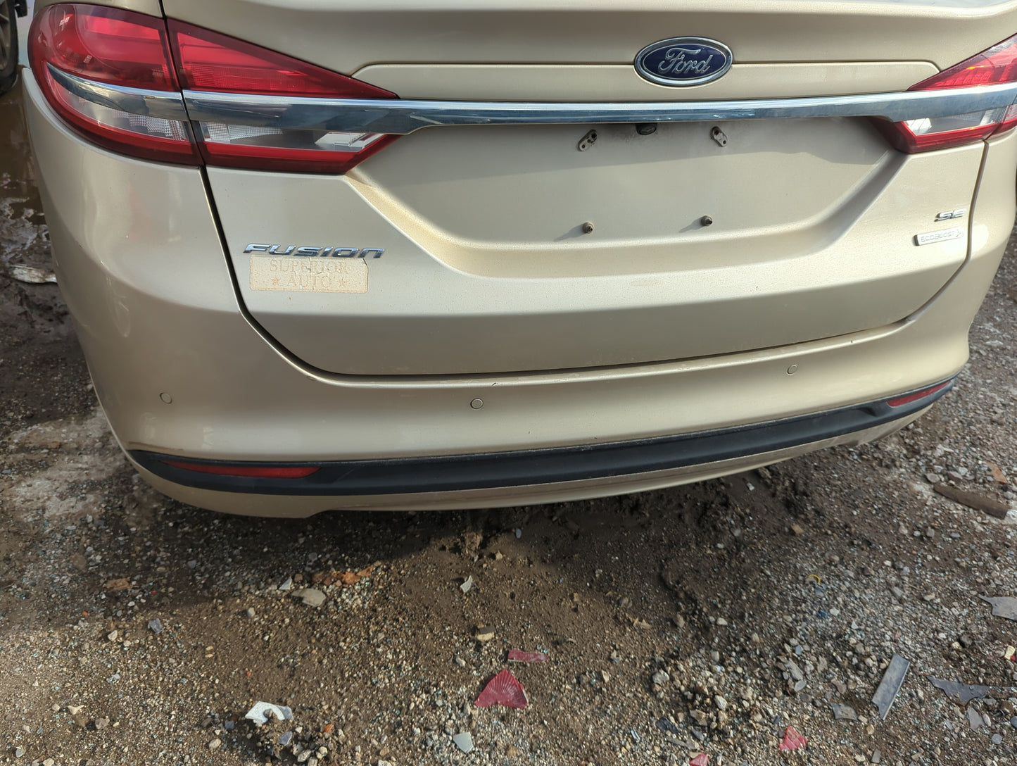 2013-2018 Ford Fusion Rear Bumper Assembly Oem 5002497 - Oemusedautoparts1.com