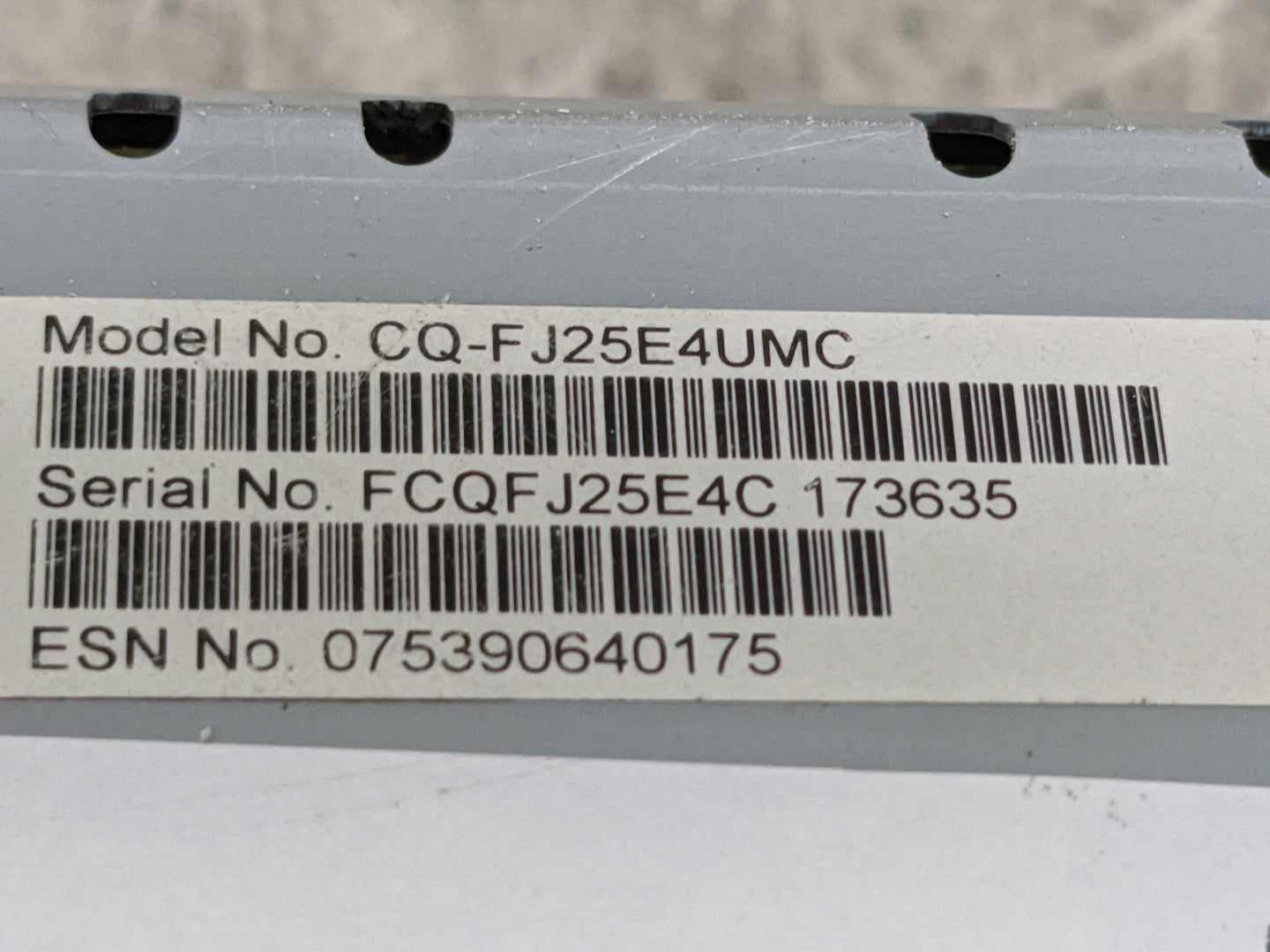 2017 Ford Fusion Radio AM FM Cd Player Receiver Replacement P/N:HS7T-19C107-ZC CQ-FJ25E4UMC Fits OEM Used Auto Parts - Oemus