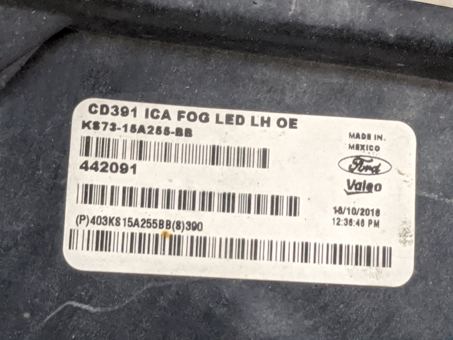 2017 Ford Fusion Driver Left Oem Fog Light Lamp - Oemusedautoparts1.com