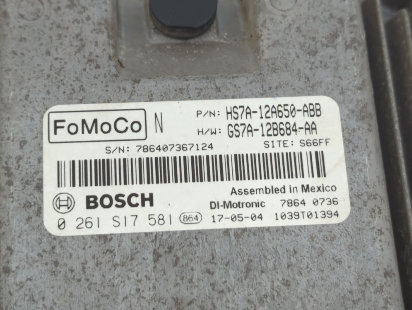 2017-2019 Ford Fusion PCM Engine Control Computer ECU ECM PCU OEM P/N:GS7A-12B684-AA HS7A-12A650-ABB Fits Fits 2017 2018 201