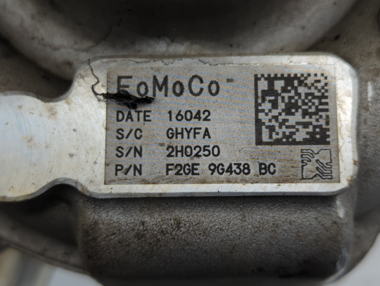 2017 Ford Fusion Turbocharger Turbo Charger Super Charger Supercharger - Oemusedautoparts1.com