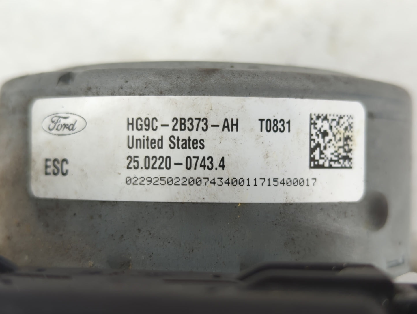 2017-2018 Ford Fusion ABS Pump Control Module Replacement P/N:HG9C-2B373-AH Fits Fits 2017 2018 OEM Used Auto Parts - Oemuse