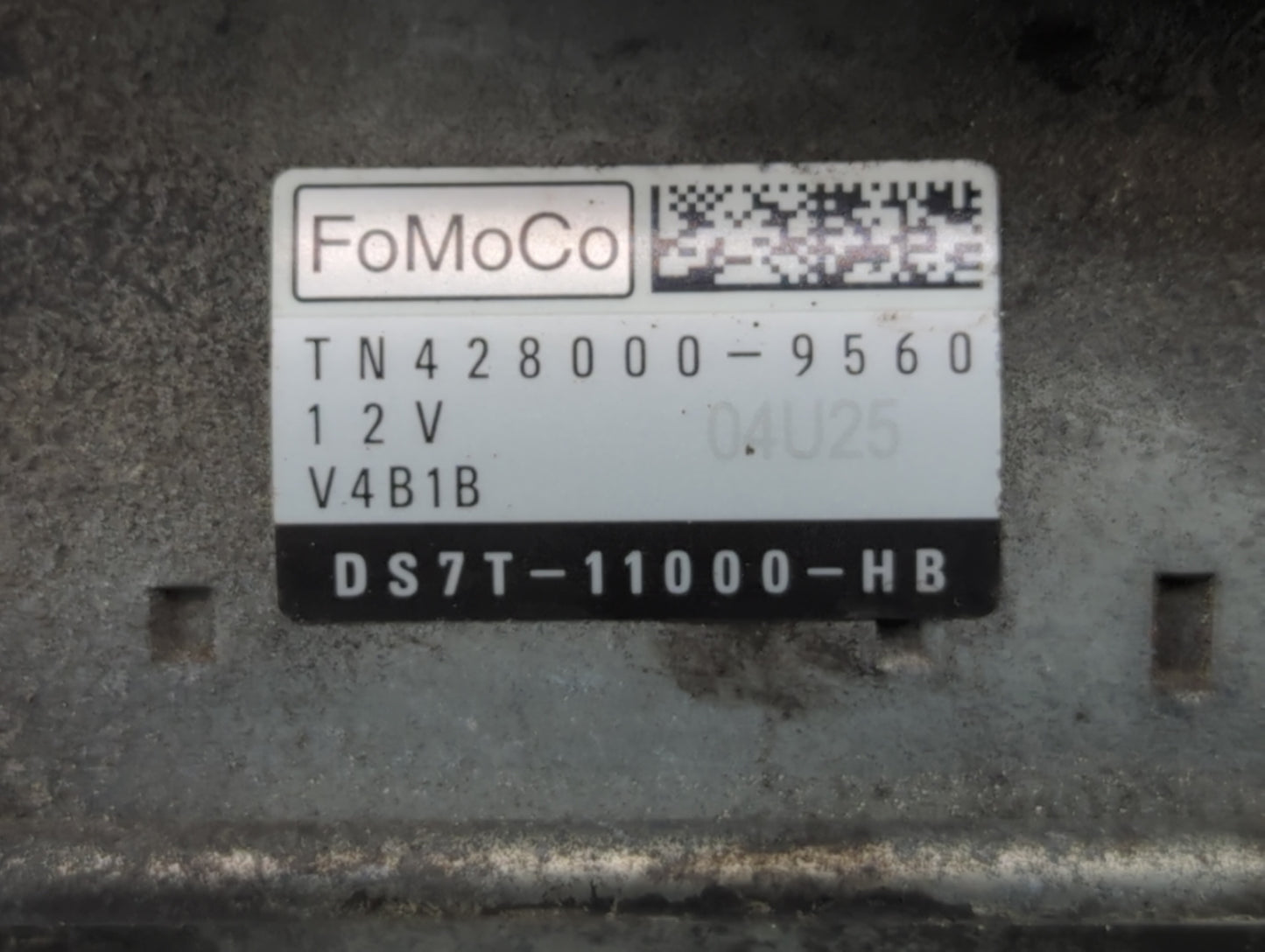 2013-2020 Ford Fusion Car Starter Motor Solenoid OEM P/N:DS7T-11000-HB TN428000-9560 Fits OEM Used Auto Parts - Oemusedautop