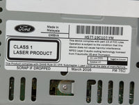 2017 Ford Fusion Radio AM FM Cd Player Receiver Replacement P/N:HS7T-19C107-YM Fits OEM Used Auto Parts - Oemusedautoparts1.