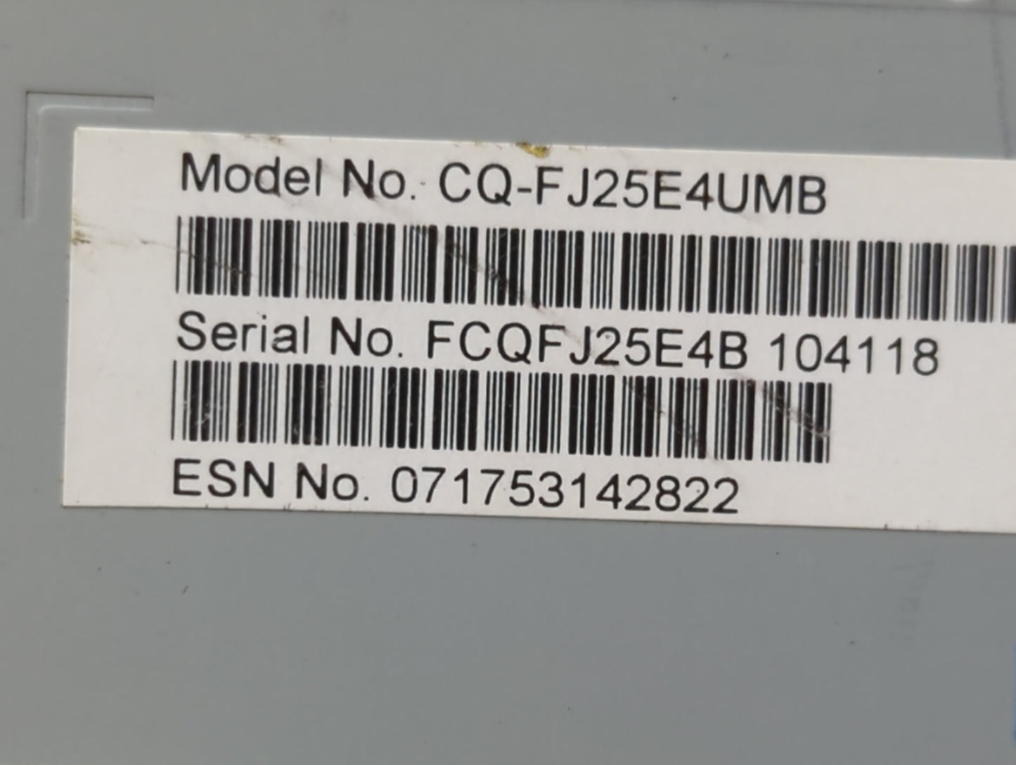 2017 Ford Fusion Radio AM FM Cd Player Receiver Replacement P/N:HS7T-19C107-YM Fits OEM Used Auto Parts - Oemusedautoparts1.