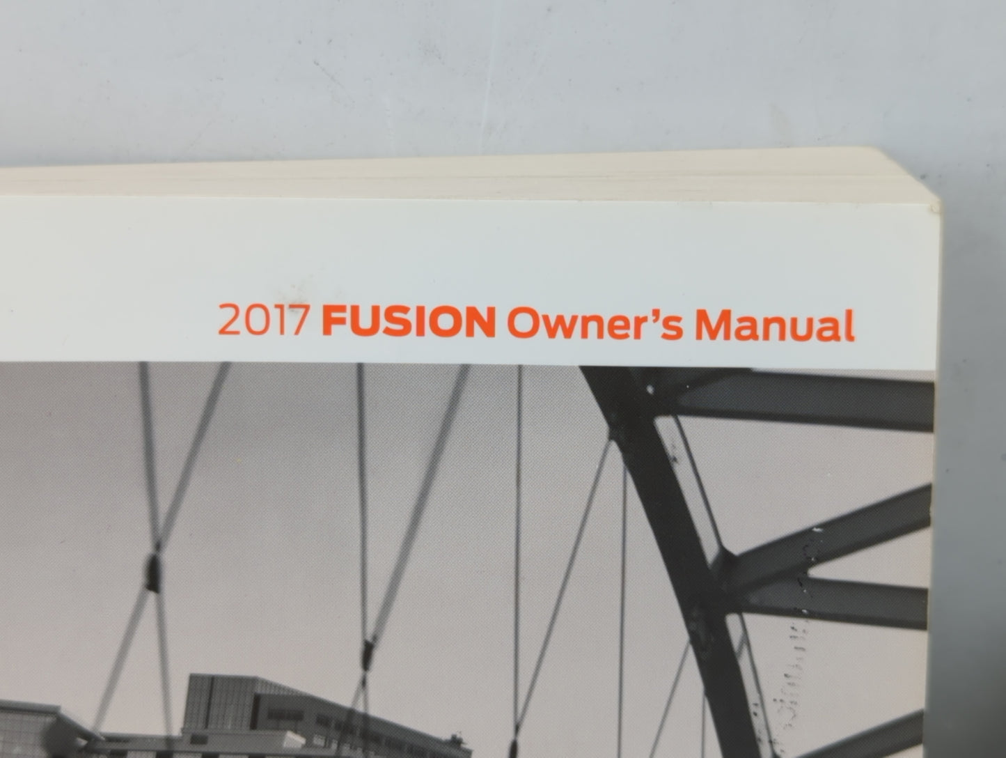 2017 Ford Fusion Owners Manual Book Guide OEM Used Auto Parts - Oemusedautoparts1.com
