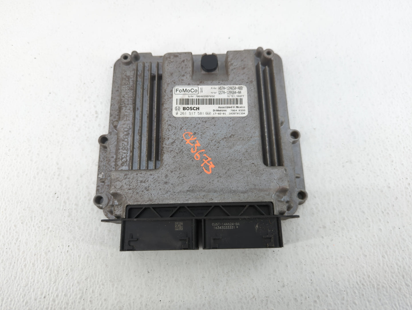 2017-2019 Ford Fusion PCM Engine Control Computer ECU ECM PCU OEM P/N:HS7A-12A650-ABB Fits Fits 2017 2018 2019 OEM Used Auto