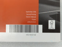 2017 Ford Fusion Owners Manual Book Guide P/N:HE5J19A321AB OEM Used Auto Parts - Oemusedautoparts1.com