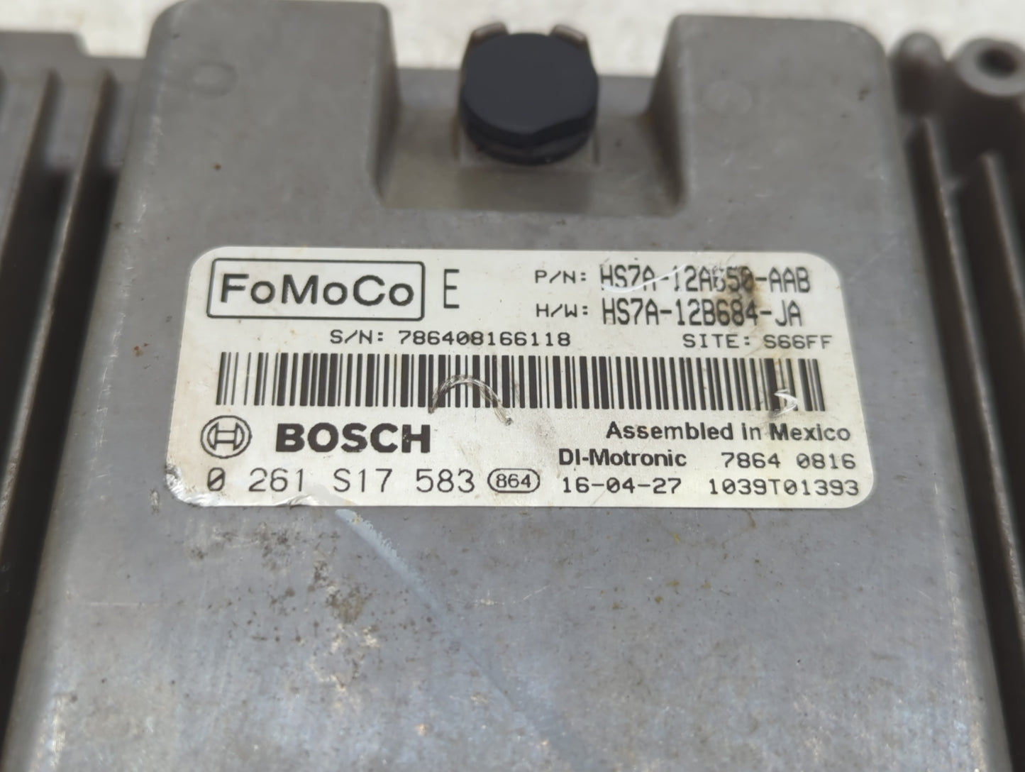 2017-2020 Ford Fusion PCM Engine Control Computer ECU ECM PCU OEM P/N:HS7A-12A660-AAB Fits Fits 2017 2018 2019 2020 OEM Used