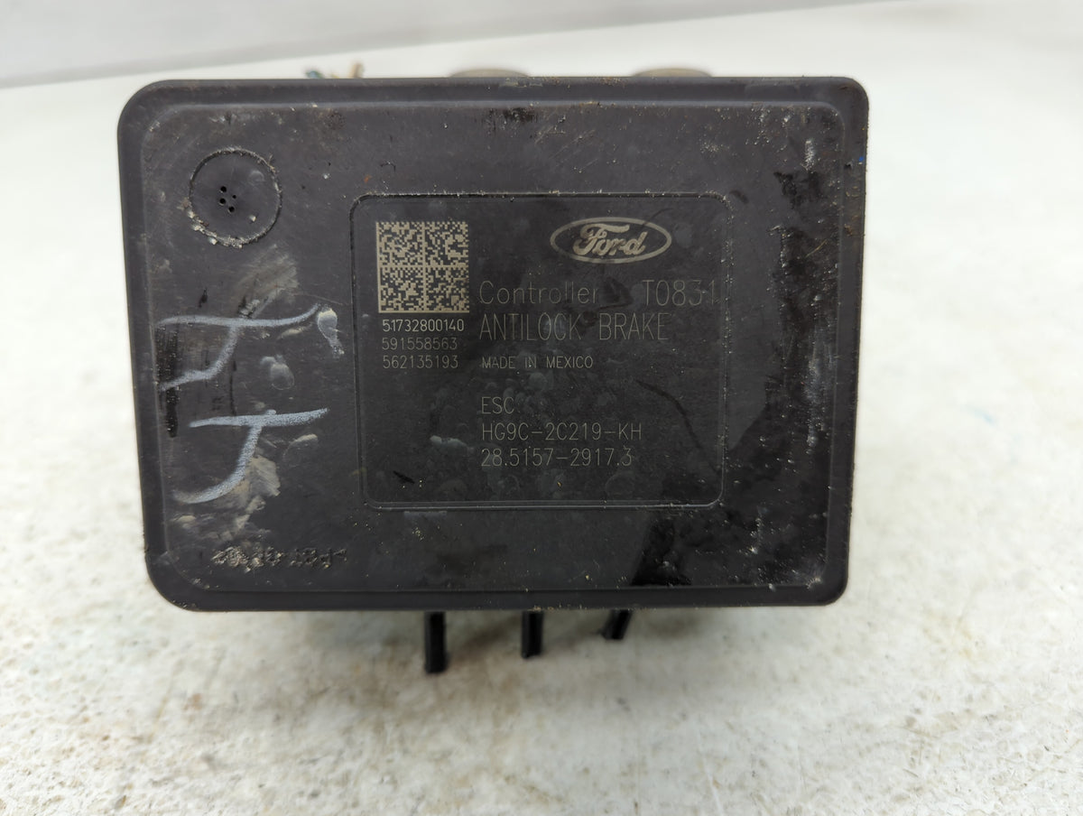 2017 Ford Fusion Anti-Lock Brake ABS Pump Module Actuator OEM P/N:HG9C-2B373-CF Fits Fits 2018 OEM Used Auto Parts - Oemused