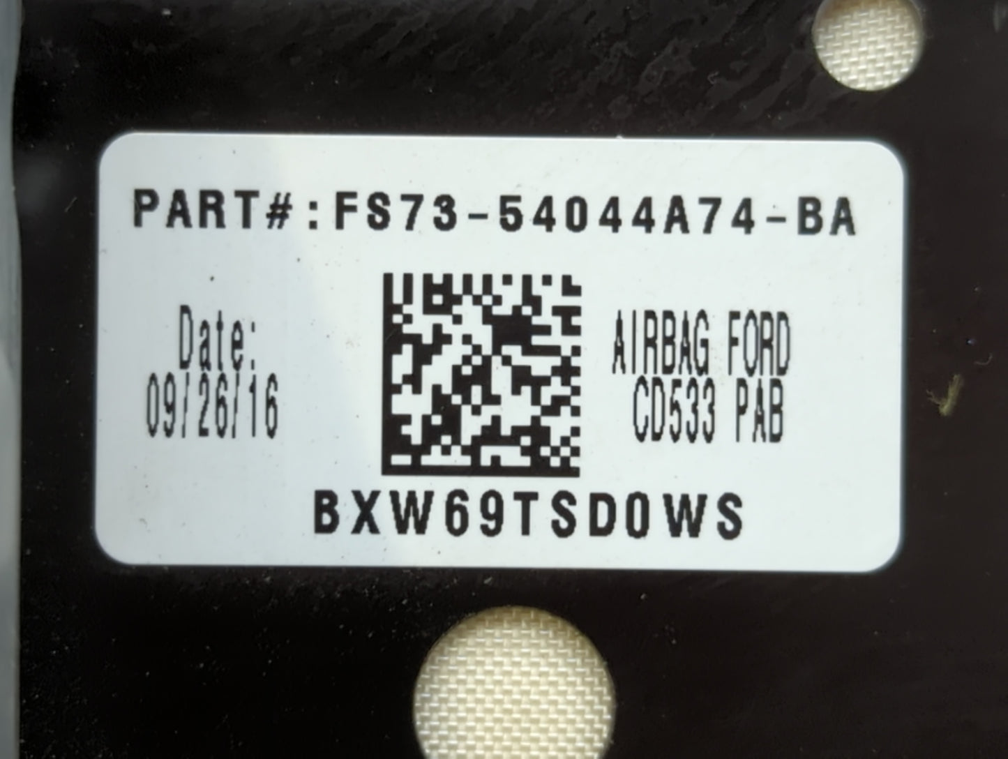 2017-2019 Ford Fusion Air Bag Passenger Right Dashboard Oem - Oemusedautoparts1.com