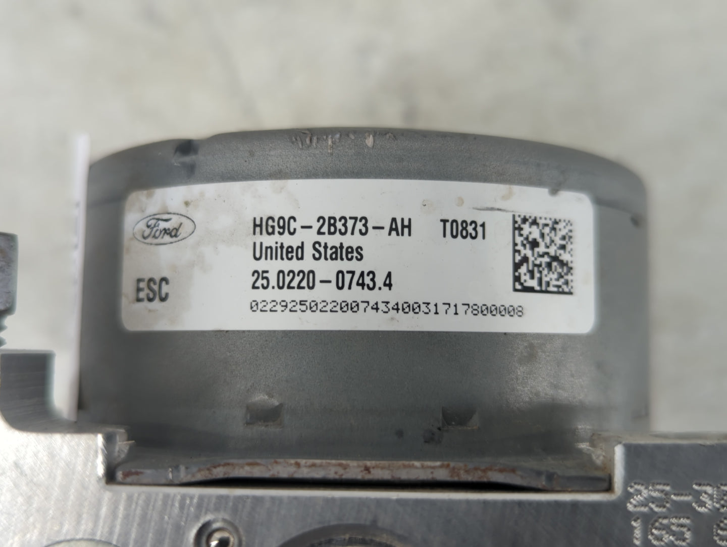 2017-2018 Ford Fusion ABS Pump Control Module Replacement P/N:HG9C-2B373-AH Fits Fits 2017 2018 OEM Used Auto Parts - Oemuse