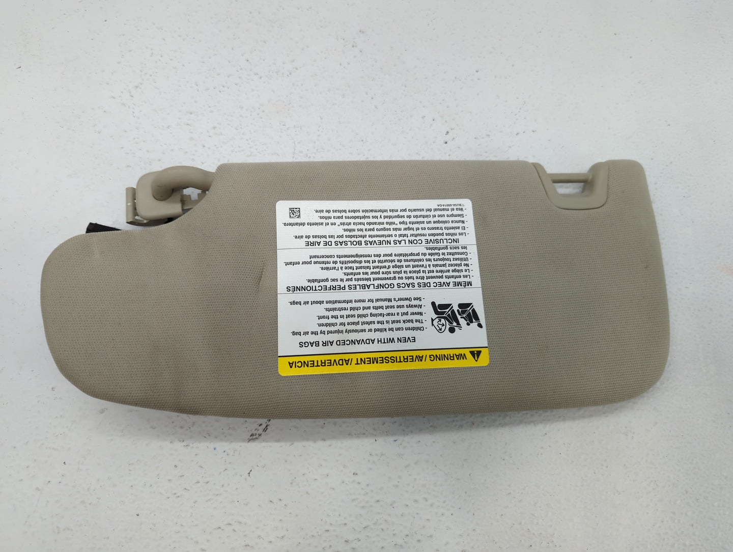 2017-2020 Ford Fusion Sun Visor Shade Replacement Passenger Right Mirror Fits Fits 2017 2018 2019 2020 OEM Used Auto Parts -