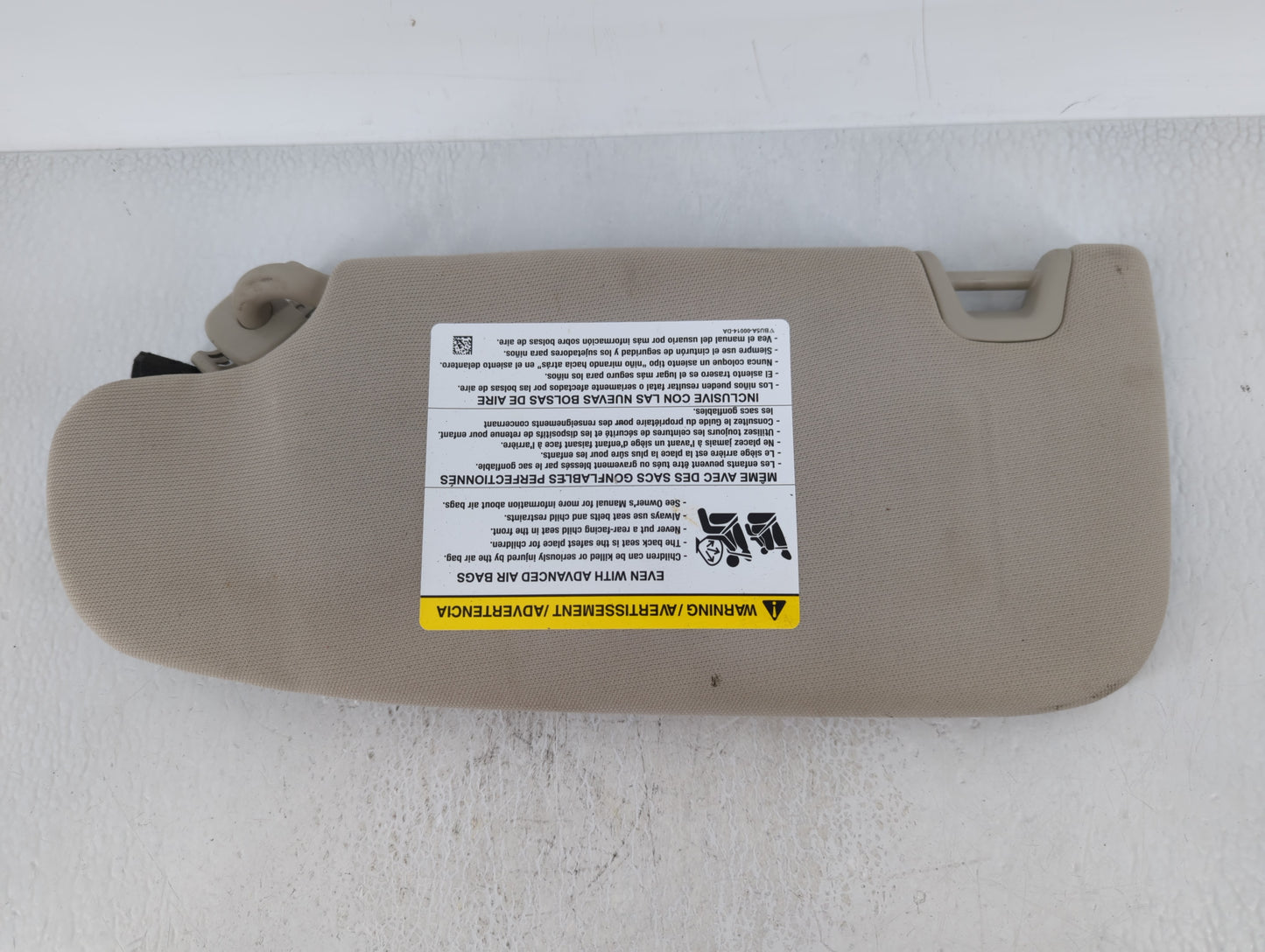 2017-2020 Ford Fusion Sun Visor Shade Replacement Passenger Right Mirror Fits Fits 2017 2018 2019 2020 OEM Used Auto Parts -