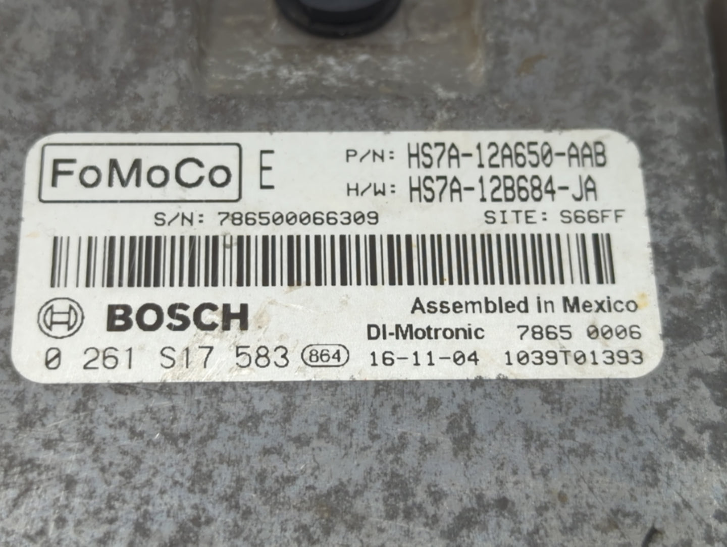 2017-2020 Ford Fusion PCM Engine Control Computer ECU ECM PCU OEM P/N:HS7A-12B684-JA HP5A-12A650-AGB Fits Fits 2017 2018 201