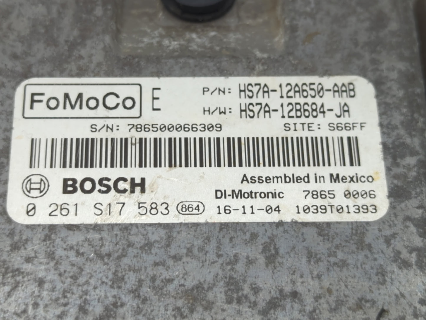 2017-2020 Ford Fusion PCM Engine Control Computer ECU ECM PCU OEM P/N:HS7A-12B684-JA HP5A-12A650-AGB Fits Fits 2017 2018 201