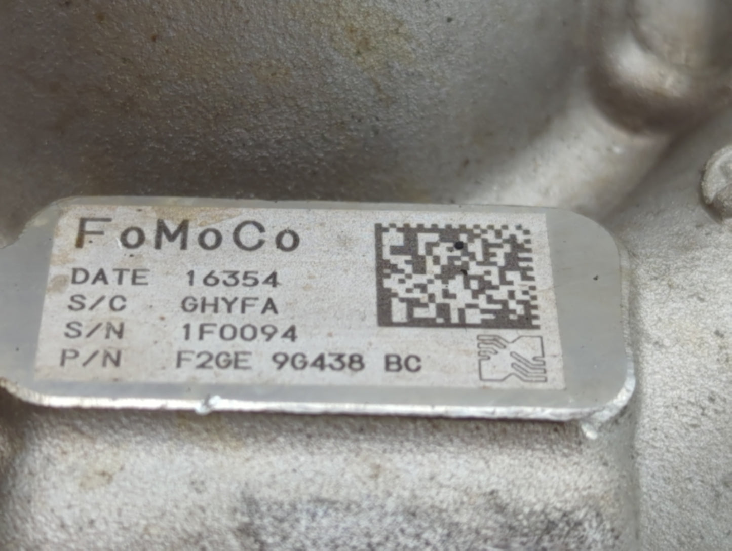 2017 Ford Fusion Turbocharger Turbo Charger Super Charger Supercharger - Oemusedautoparts1.com