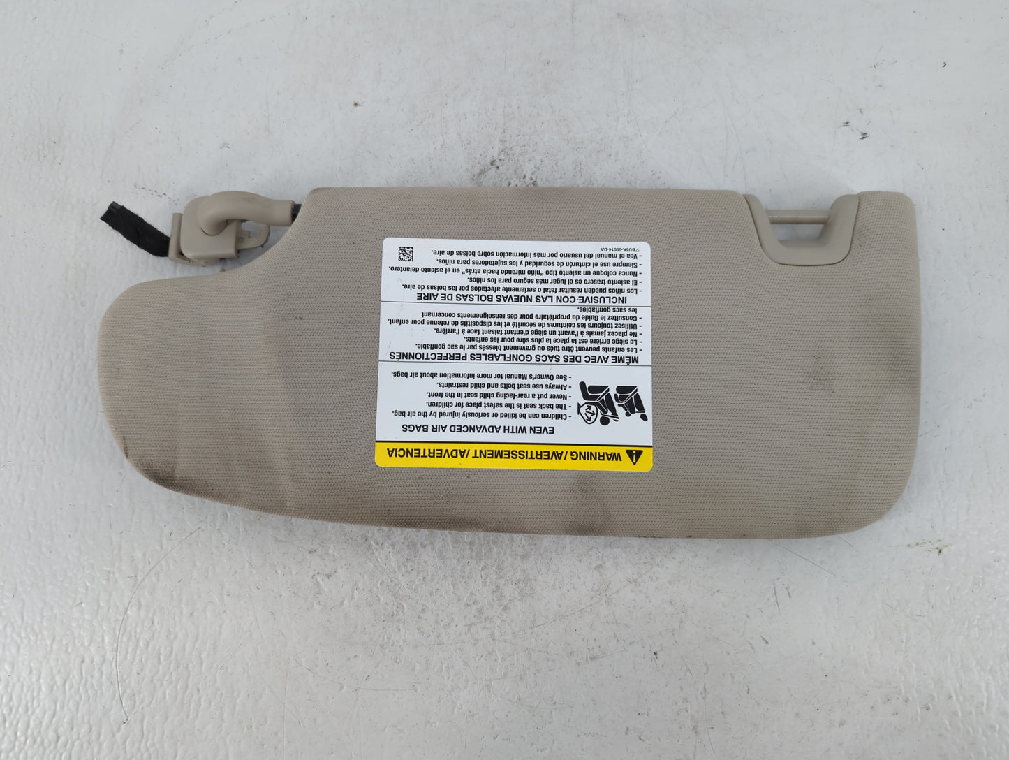 2017-2020 Ford Fusion Sun Visor Shade Replacement Passenger Right Mirror Fits Fits 2017 2018 2019 2020 OEM Used Auto Parts -