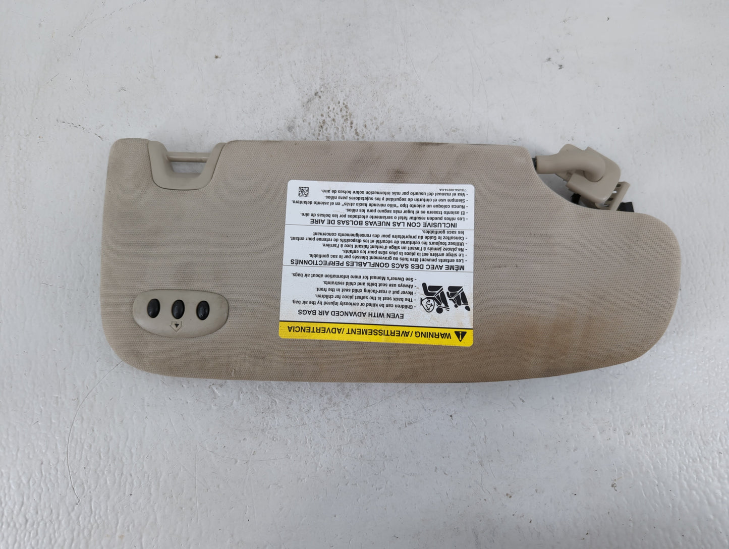 2017-2020 Ford Fusion Sun Visor Shade Replacement Driver Left Mirror Fits Fits 2017 2018 2019 2020 OEM Used Auto Parts - Oem
