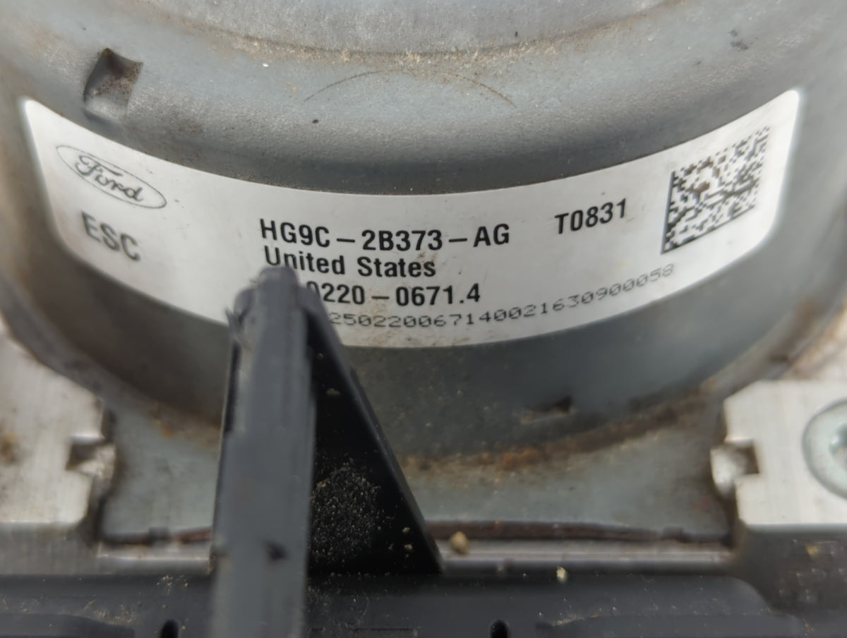 2017-2018 Ford Fusion Anti-Lock Brake ABS Pump Module Actuator OEM P/N:HG9C-2B373-AG Fits Fits 2017 2018 OEM Used Auto Parts