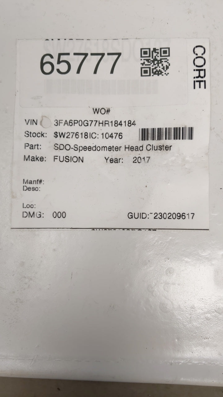 2017 Ford Fusion Instrument Cluster Speedometer Gauges P/N:HS7T-10849-AE Fits OEM Used Auto Parts - Oemusedautoparts1.com